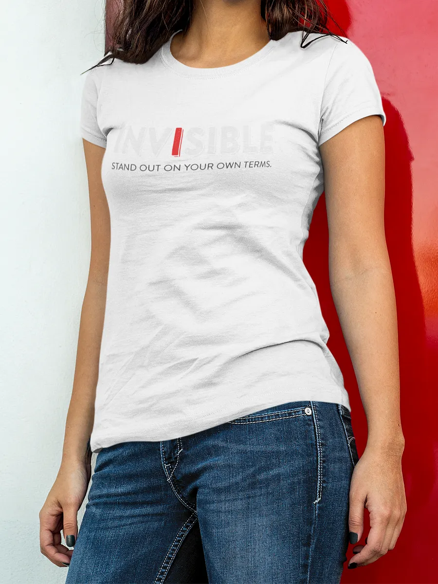 "Define Your Style" White Fitted Eco Tee product image (1)