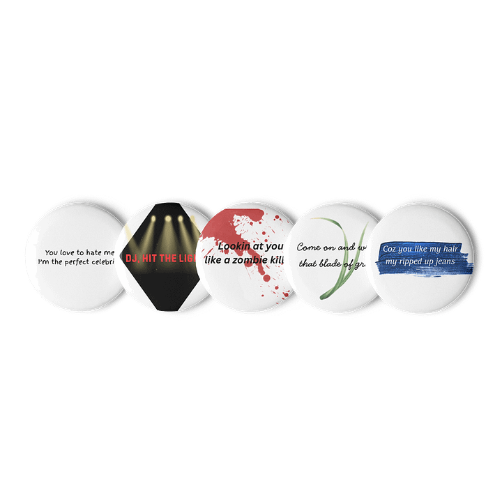 Lady Gaga Mayhem Lyric Pins product image (1)