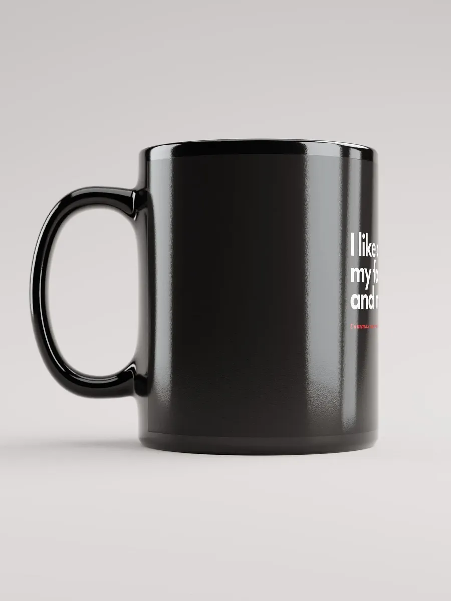 Commas Save Lives - black mug product image (6)