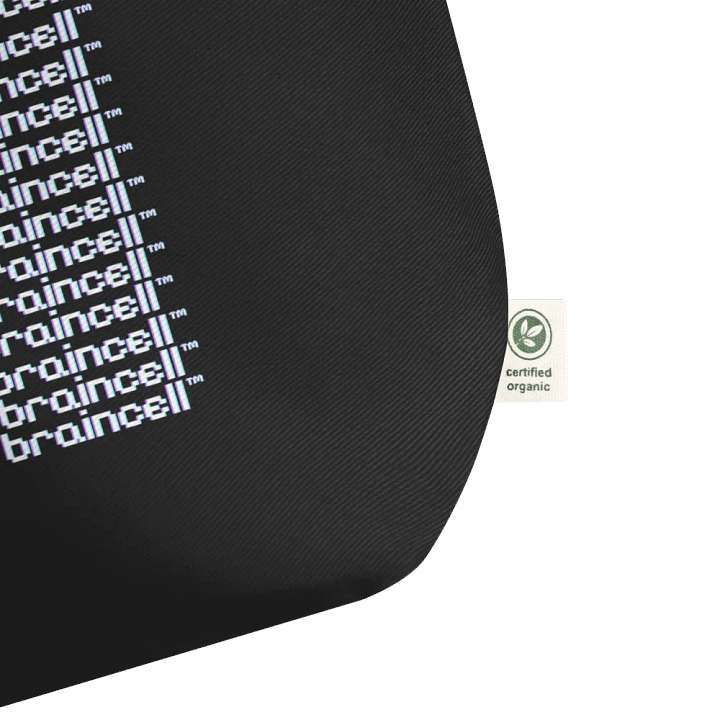 large error braincell tote - black product image (2)
