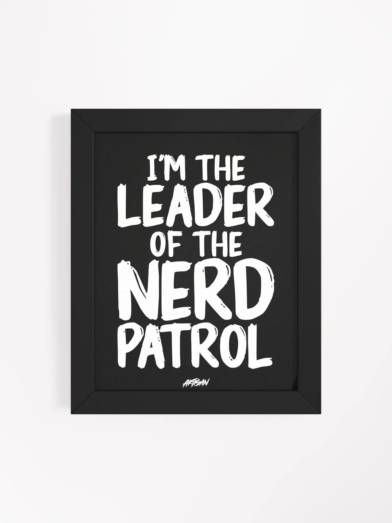 Nerd Patrol Leader Text Poster product image (4)