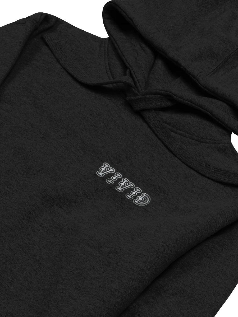 vivid black cotton unisex hoodie product image (3)