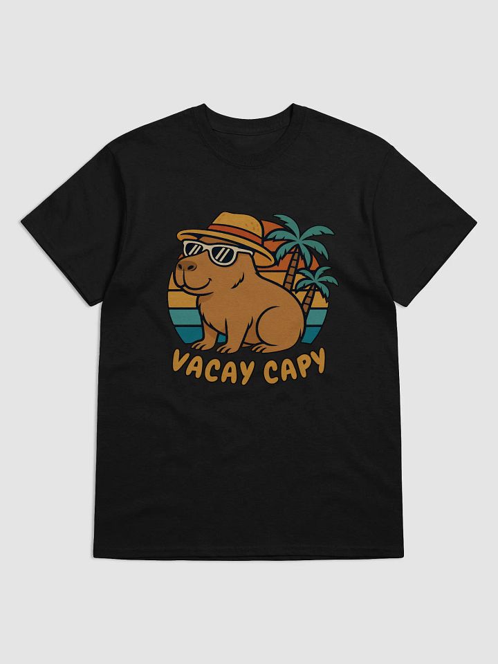 Vacay Capy – Funny Capybara Tropical Vacation T-Shirt product image (1)