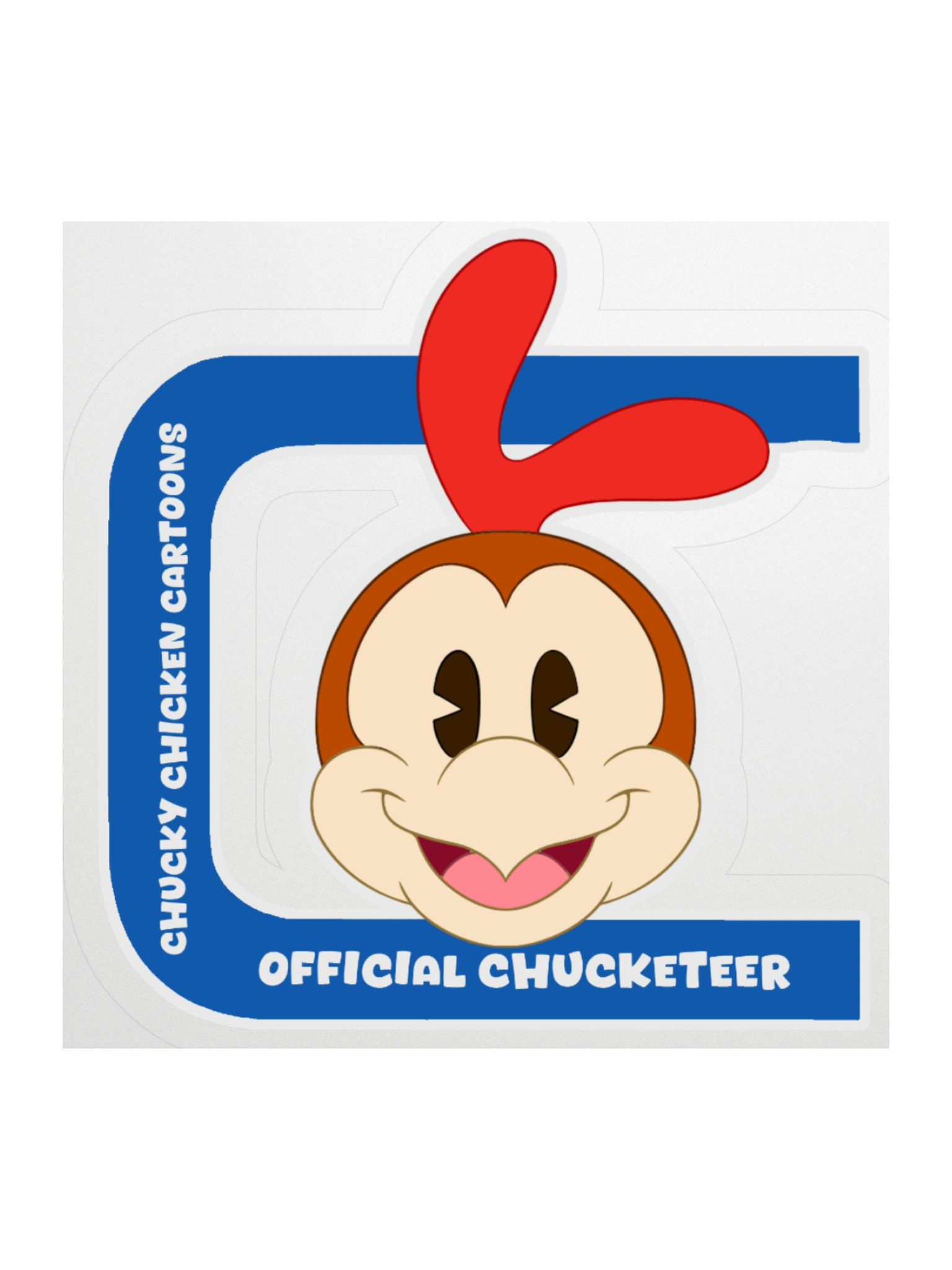 Chucky Chicken Official Chucketeer Kiss Cut Sticker product image (2)