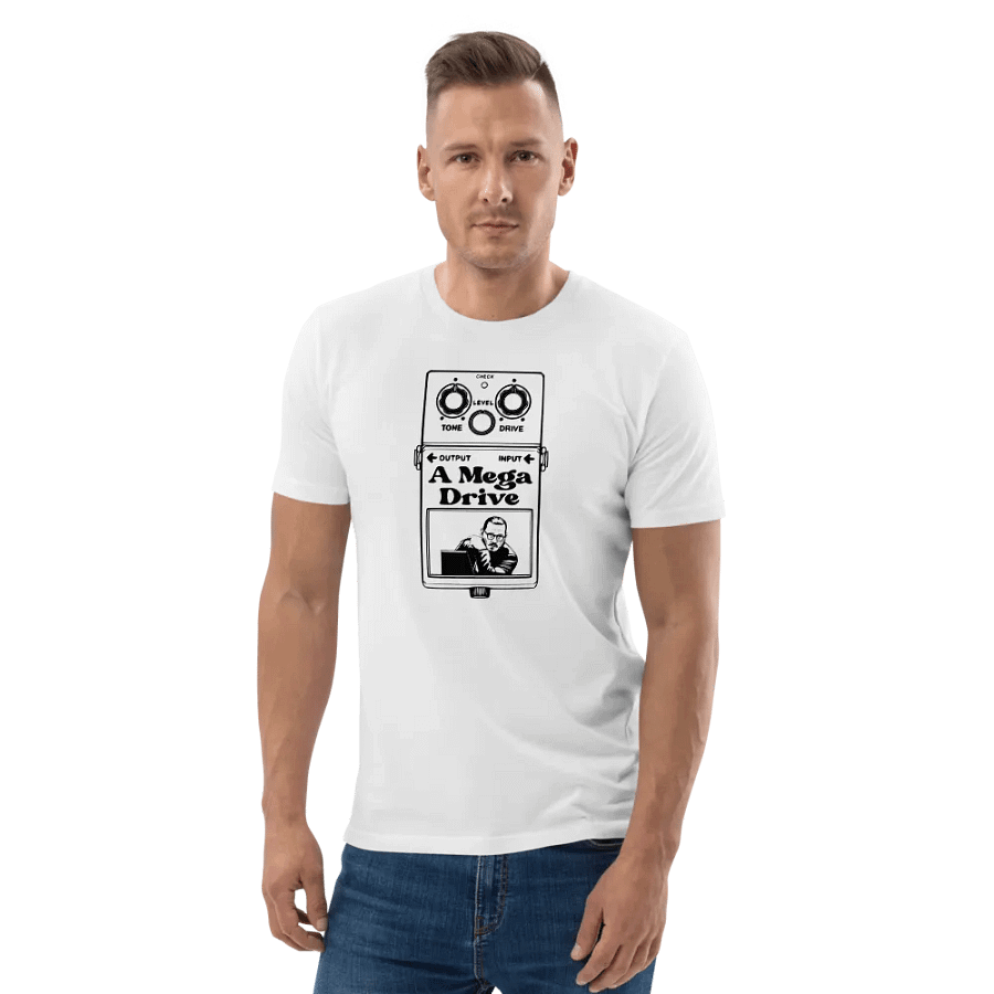 New Johnny Guitar pedal shirt sticker mega drive product image (4)