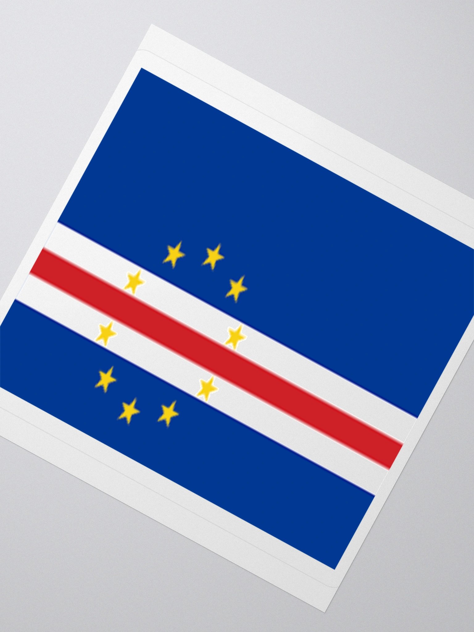 Cape Verde Flag Sticker | 10 Stars Design | Durable Vinyl | 3 Sizes product image (5)