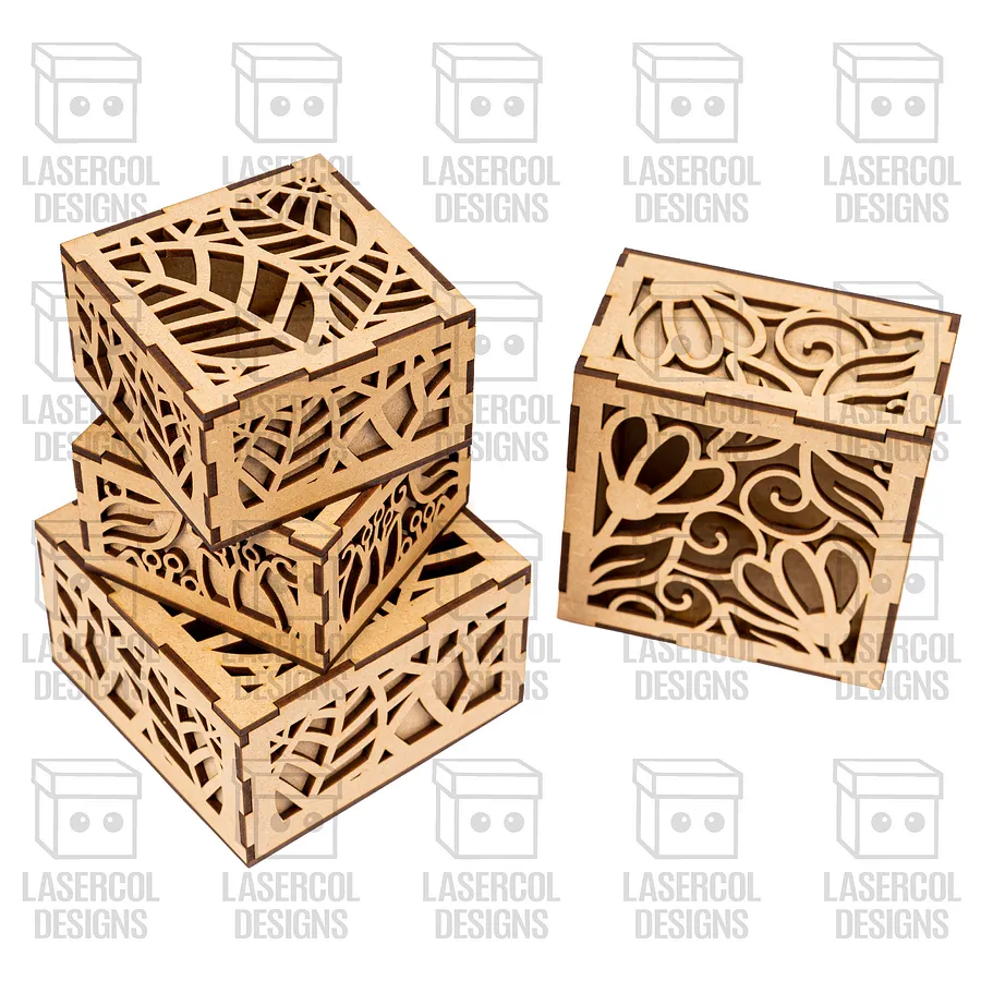 10 Boxes Set 1 (2 Sizes) - Laser Cut Files product image (9)