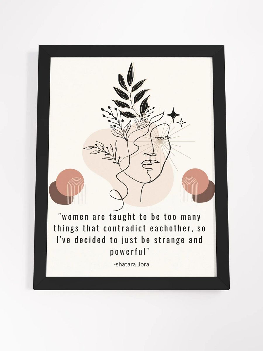 strange and powerful ii- framed design product image (4)