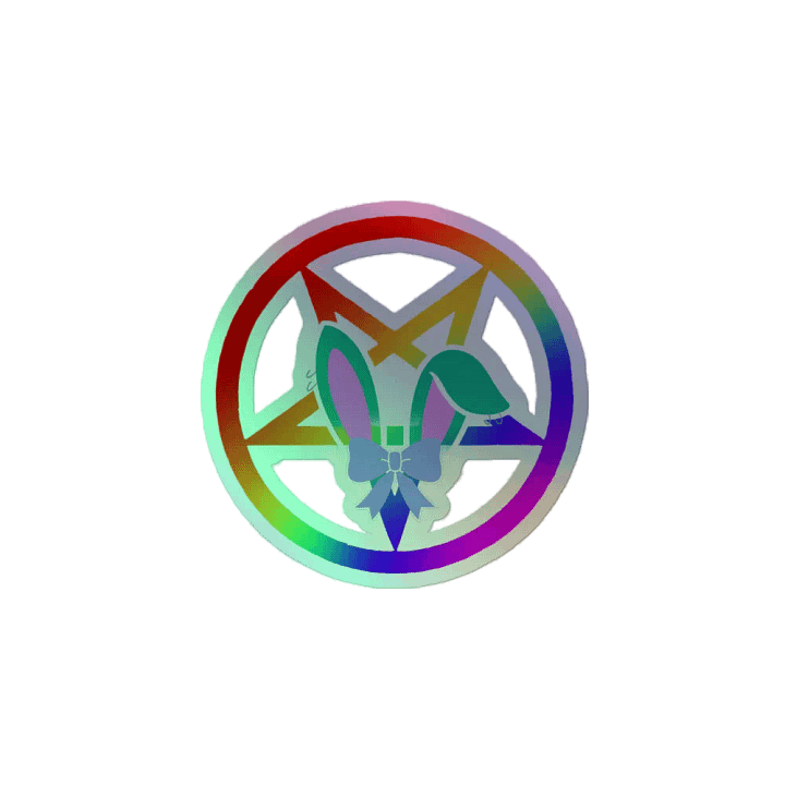 Bunny Pentagram Holographic Sticker product image (2)