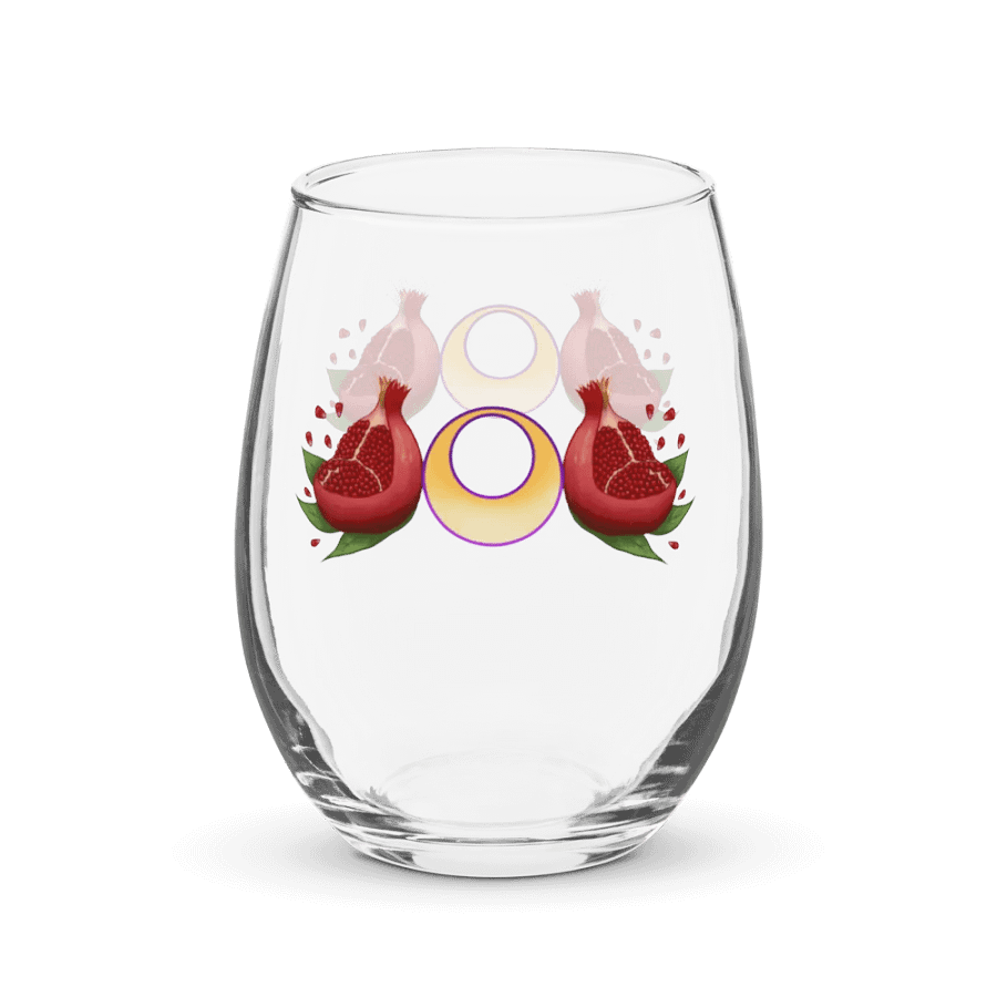 Moonie Poms Stemless Wine Glass product image (3)