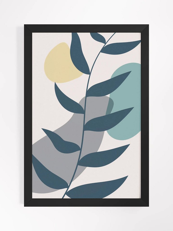 Modern Leaf Minimalist Framed Poster product image (5)