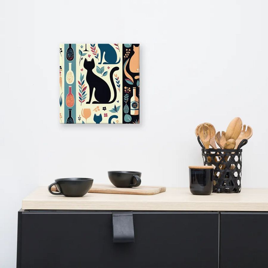 Canvas (in): Cats and Wine product image (8)