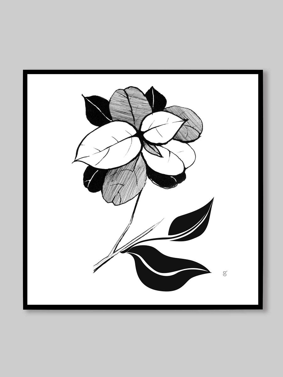 Blank Canvas: Unleash Your Artistic Vision - Stylish Leaves product image (10)