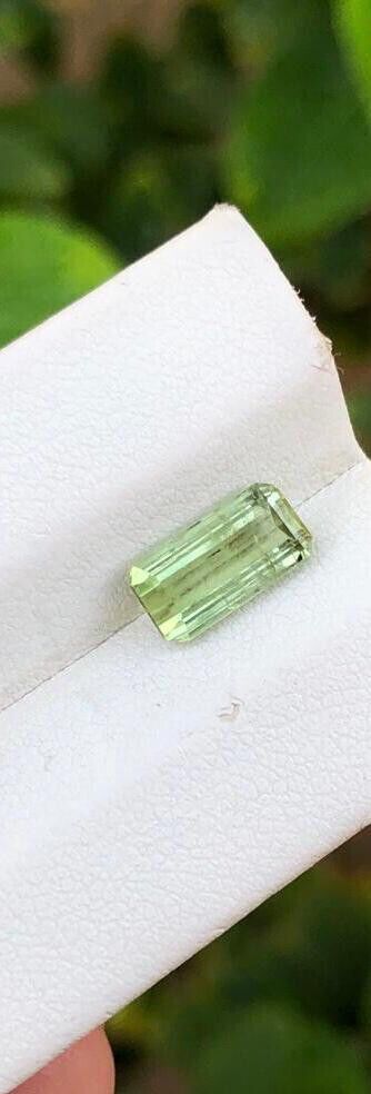 TOURMALINE GEMSTONE FOR RING YELLOW/GREEN COLOR LOOSE GEMSTONE, 1.90 CRT product image (2)