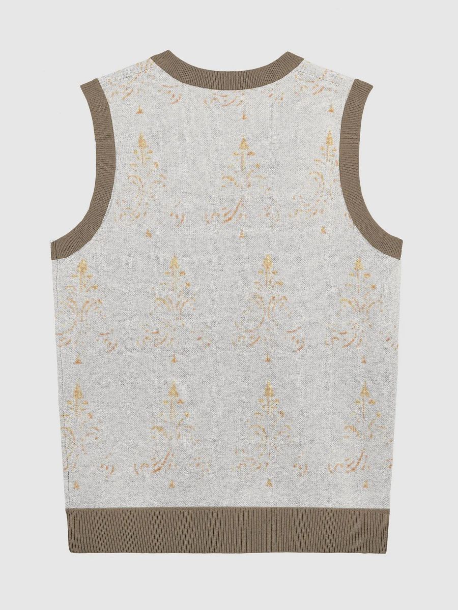 Customizable Jacquard V-Neck Vest product image (2)