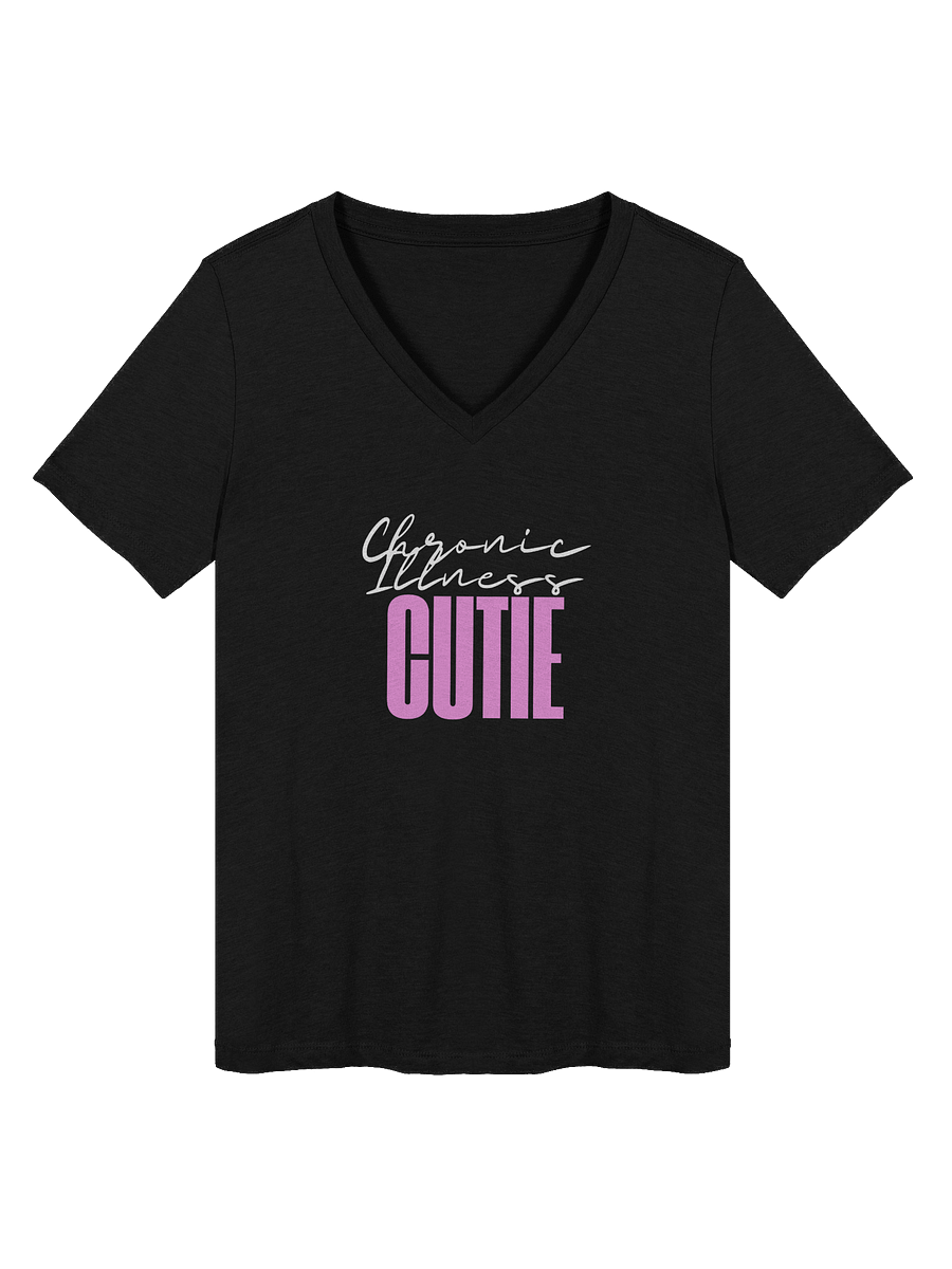 Chronic Illness Cutie vneck tee (text only) product image (2)