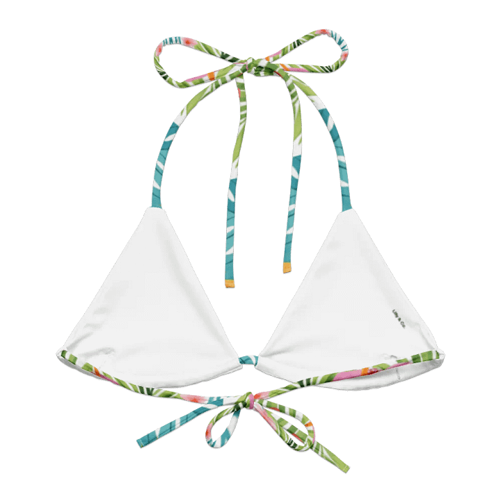 Island Bloom Triangle String Bikini Top product image (1)