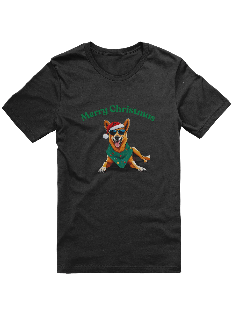 Feastive Dingo Merry Christmas T-Shirt - Green product image (1)