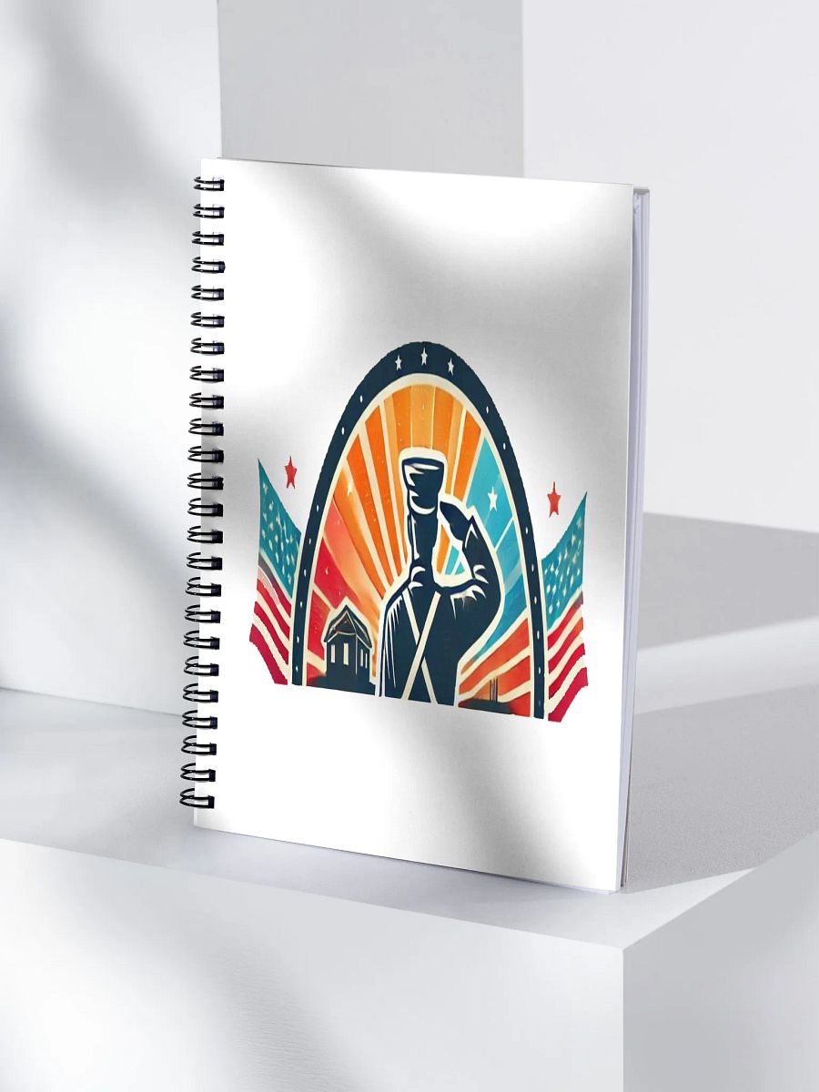 Patriotic Salute Spiral Notebook product image (4)