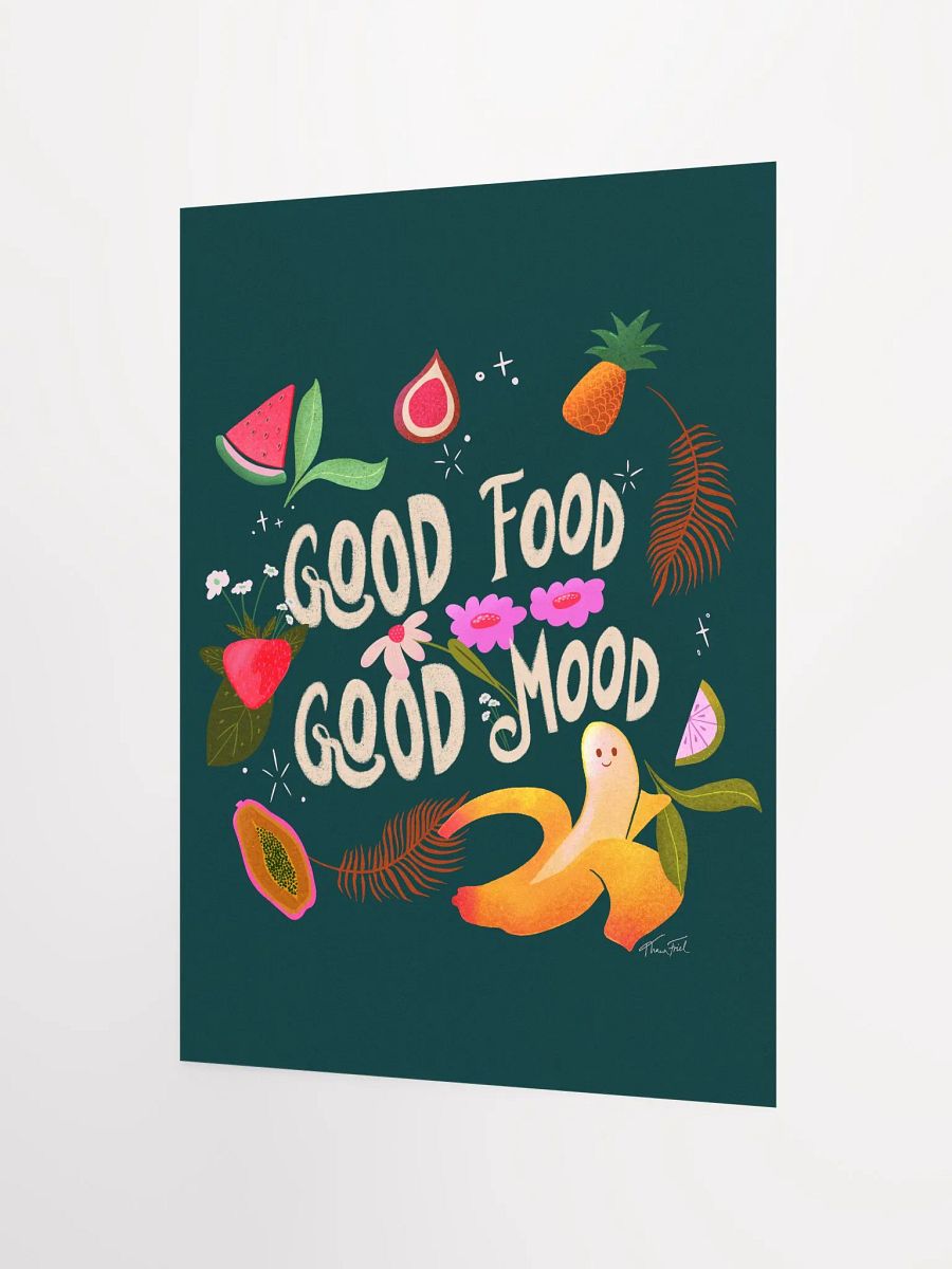 Good Food Good Mood Green • Matte Paper Poster product image (6)