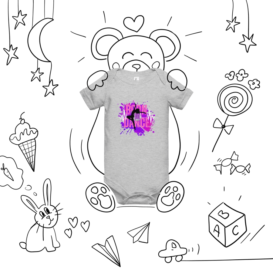 Born to Dance Her Silhouette Baby Onesie product image (38)