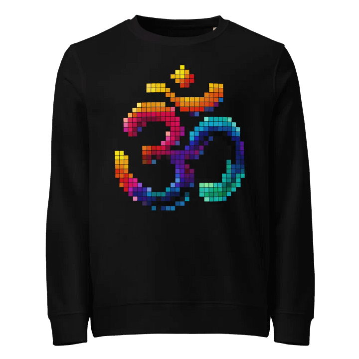 Pixelated Om Unisex Sweatshirt product image (1)