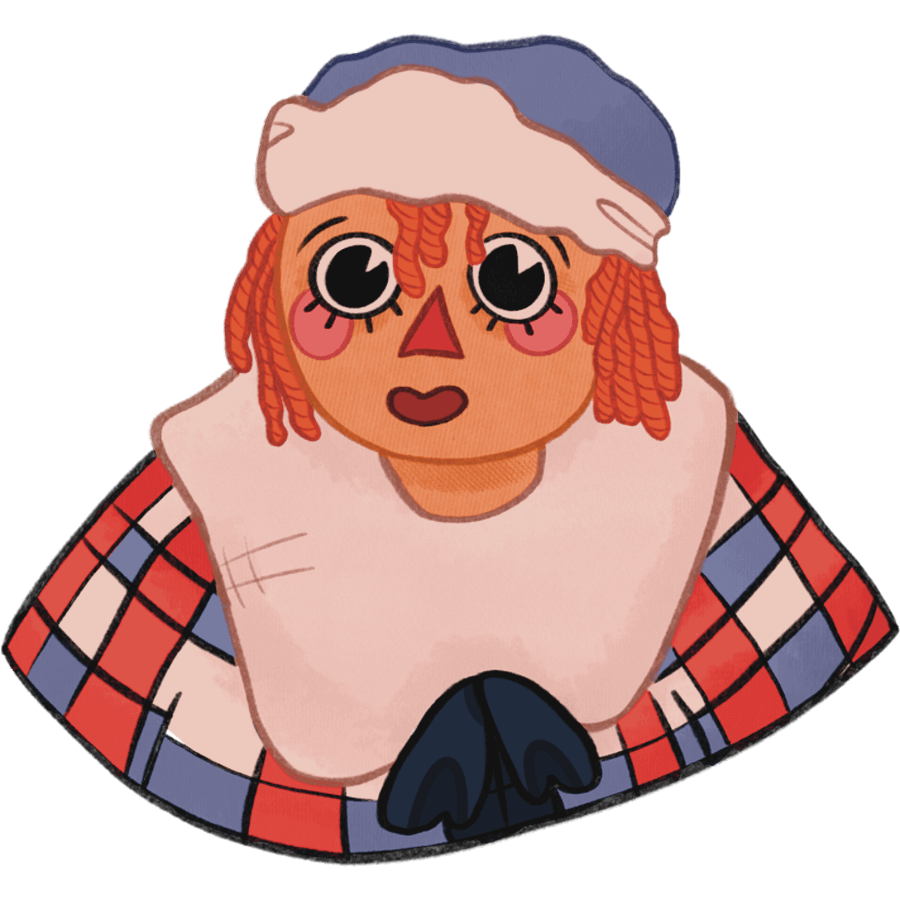 Raggedy Andy Sticker product image (1)