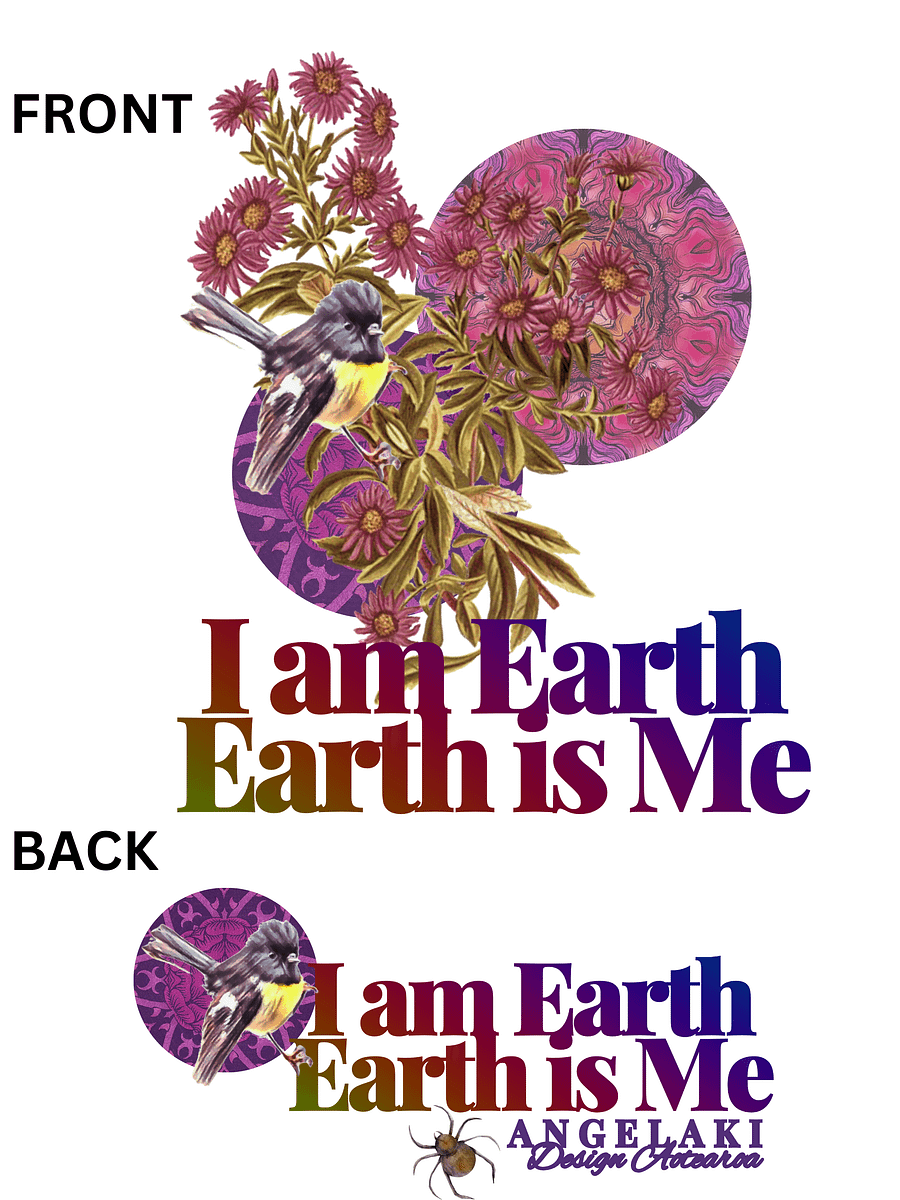 Unisex I am Earth - Miromiro and Daisies Decolonisation Aotearoa Tee product image (72)