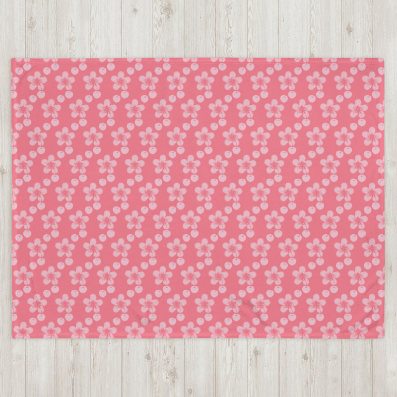 Sakura Cherry Blossom Throw Blanket product image (4)