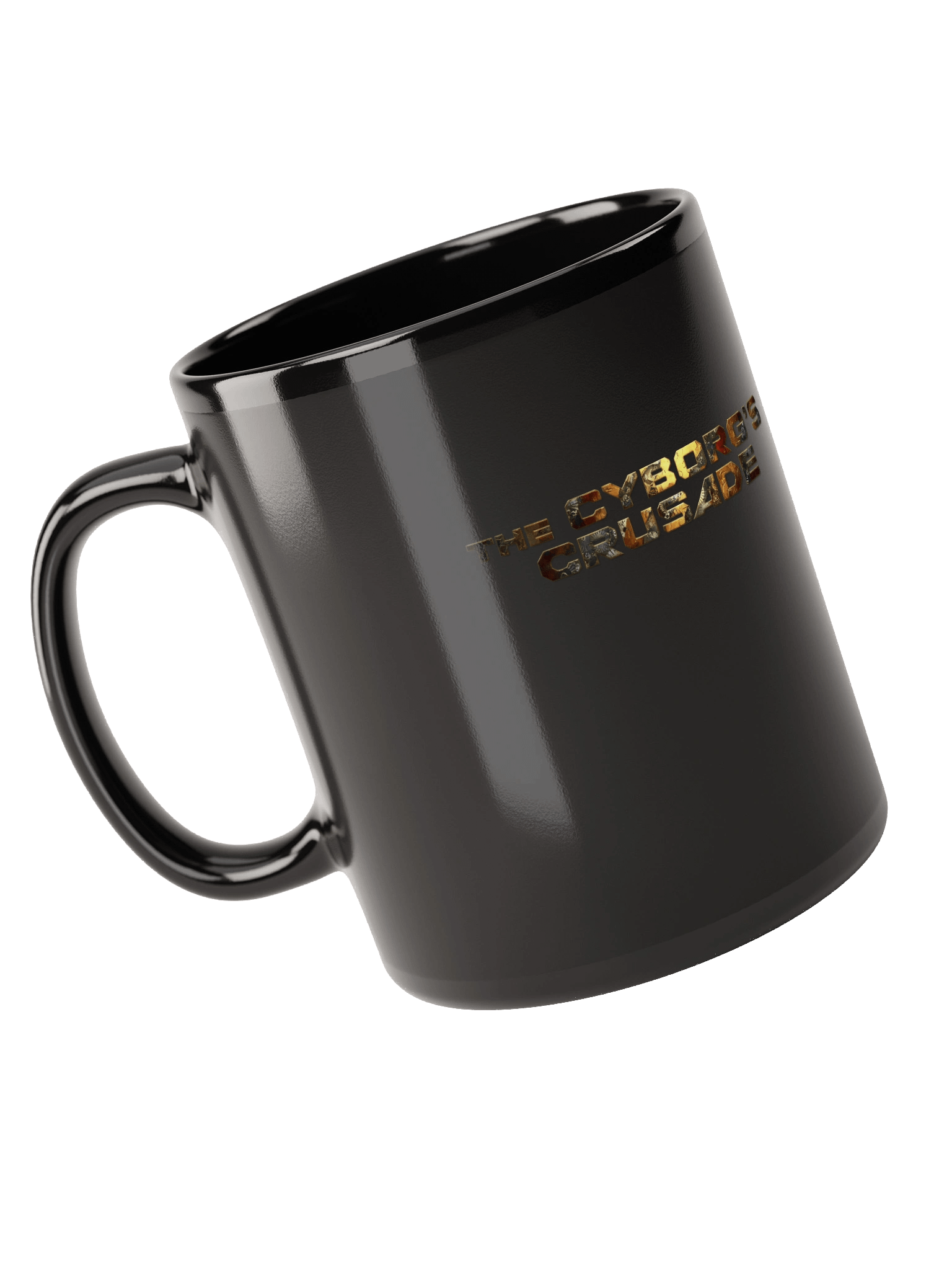A The Cyborg's Crusade Logo Black Cup product image (6)