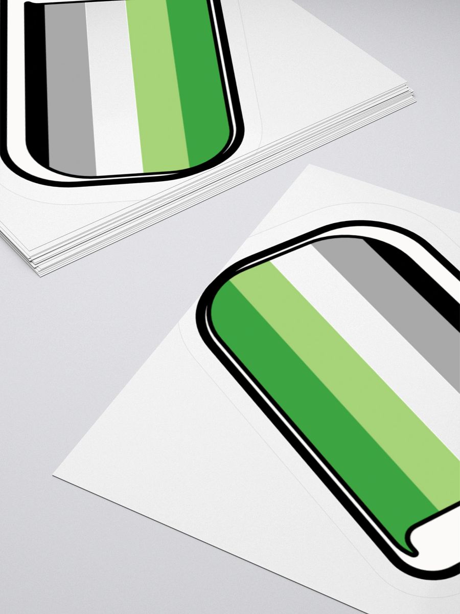 Aromantic Pride Popsicle Sticker product image (4)