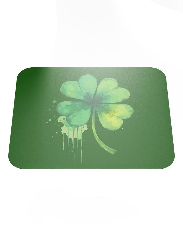 Shamrock Splash Watercolor Mousepad product image (2)