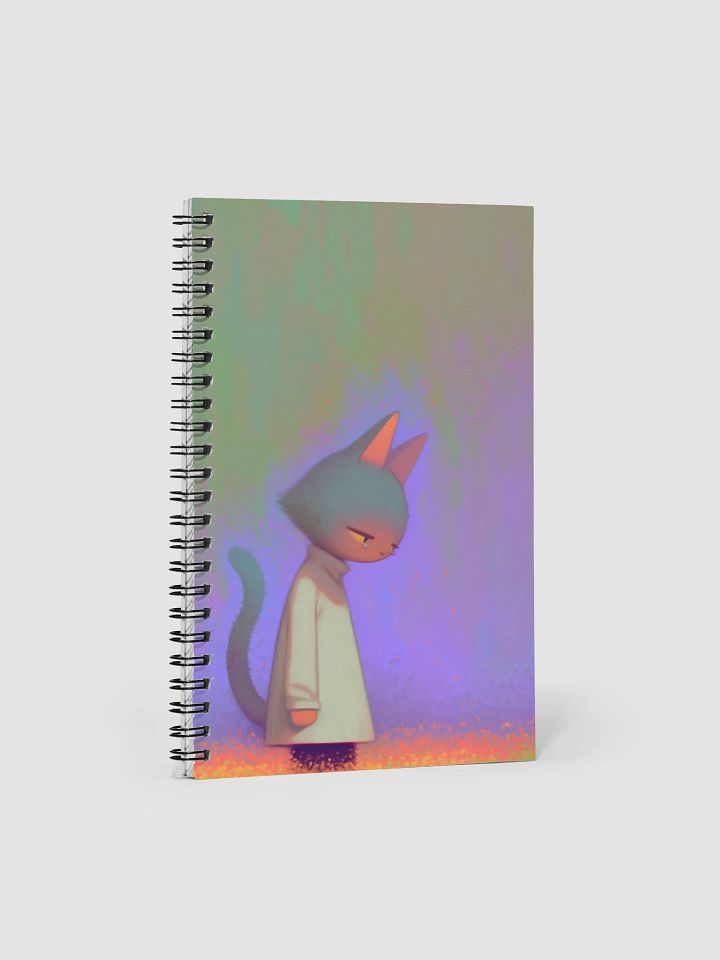 Contemplative Cat Spiral Notebook product image (1)