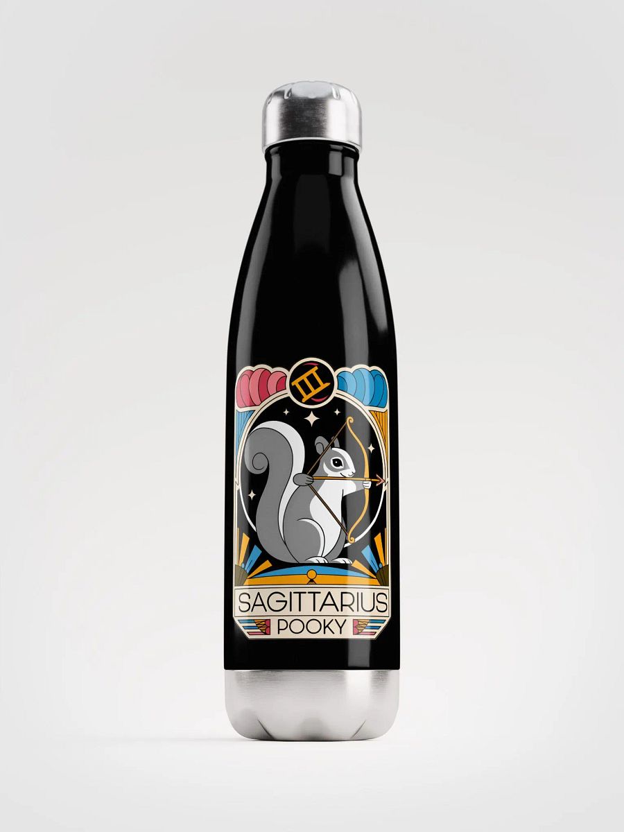 Sagittarius Squirrel Stainless Steel Water Bottle product image (1)
