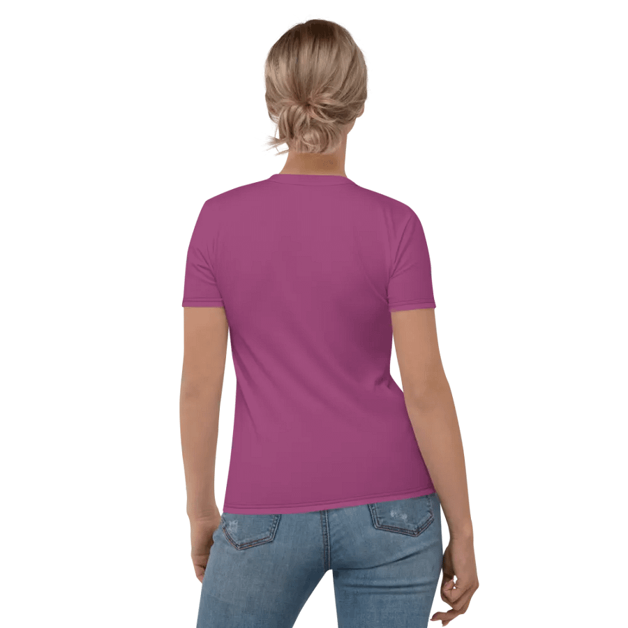 Plain Plum Purple True Summer Women's Crewneck Polyester Heavyweight Premium T-Shirt by Treasure Pie product image (6)