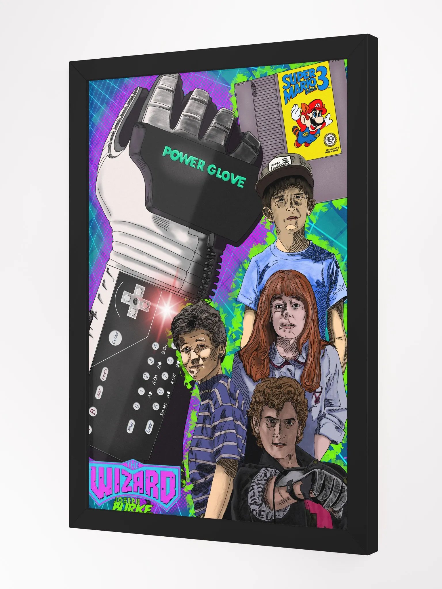 The Wizard Film Collage Framed 12x18 Art product image (1)