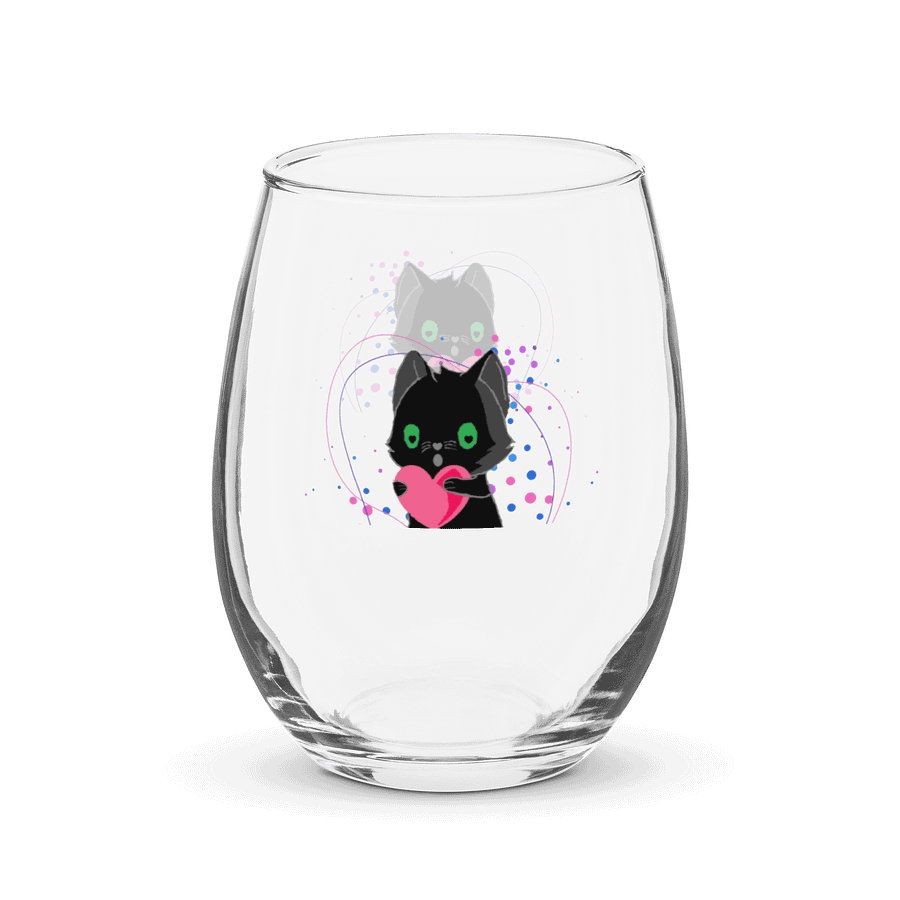 Purrfect Love Stemless Wine Glass product image (4)