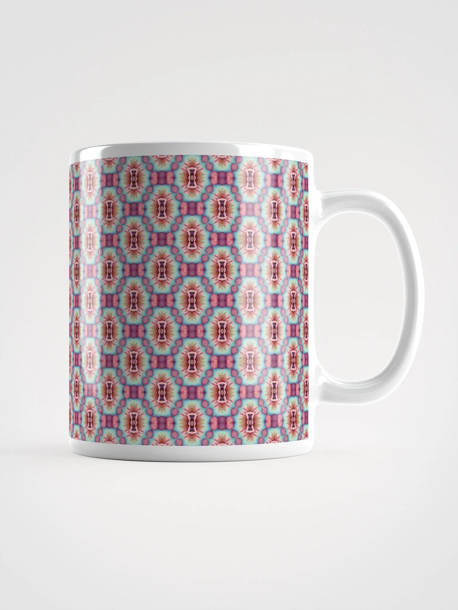 Vibrant Florals & Hearts Ceramic Mug product image (2)