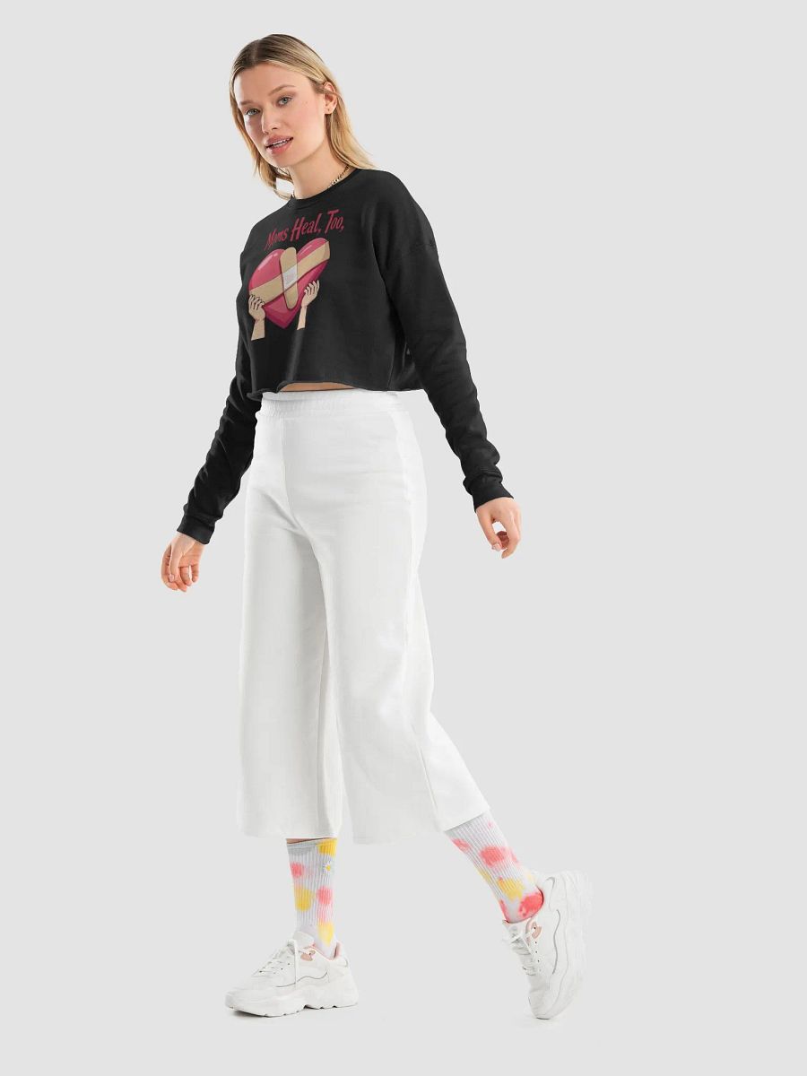 Moms Heal, Too Fleece Crop Sweatshirt product image (48)
