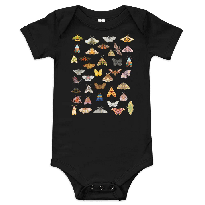 Moth Collage Baby Bodysuit product image (1)