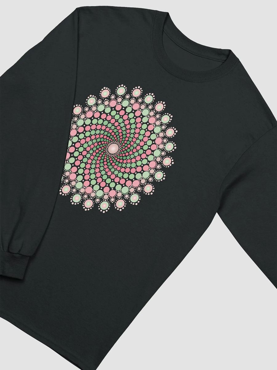 Green and Pink Mandala Women's Long Sleeve T-Shirt product image (4)