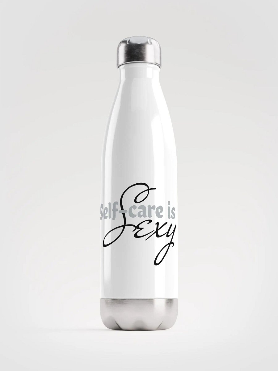 Self-care is sexy - White bottle product image (1)