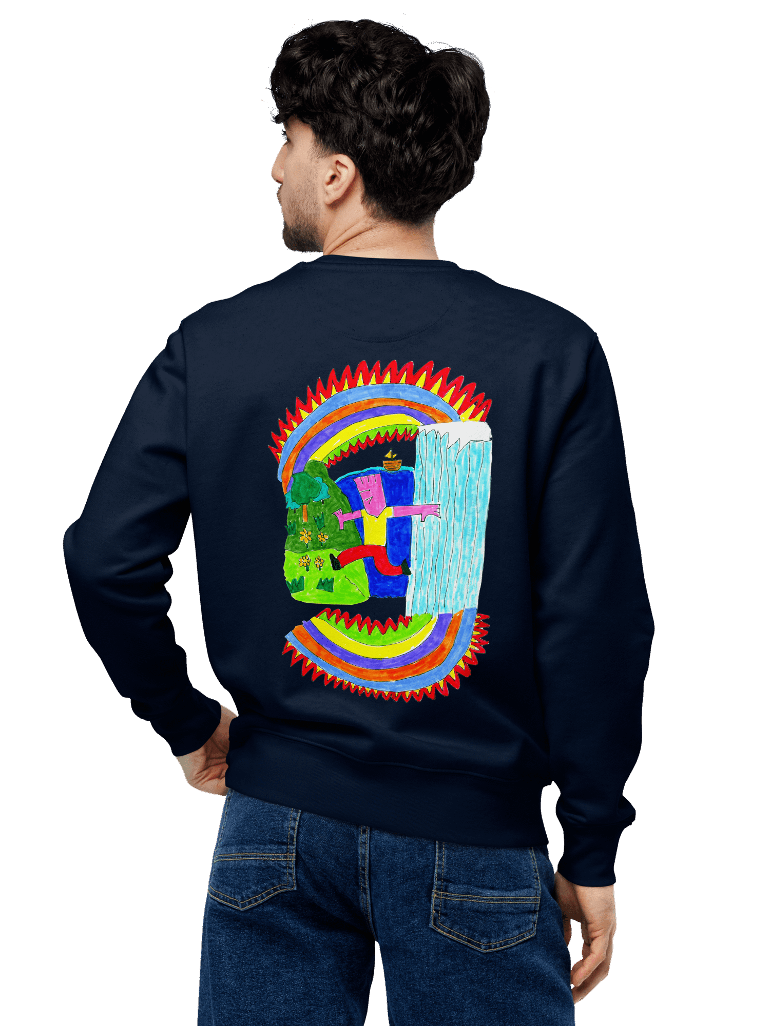 Abstract Lands Beyond Unisex Eco Sweatshirt product image (2)