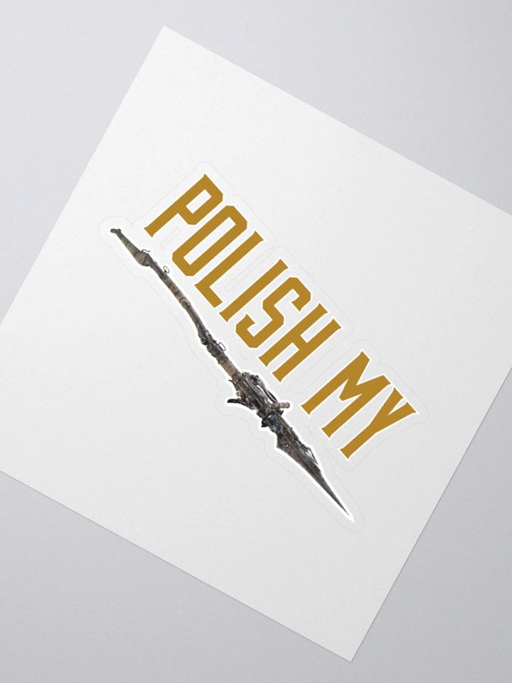 Polish my bomblance gold kiss cut sticker product image (2)