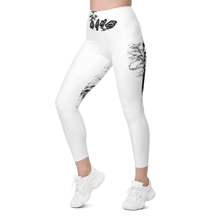 Bamboo Print Leggings with Pockets product image (8)