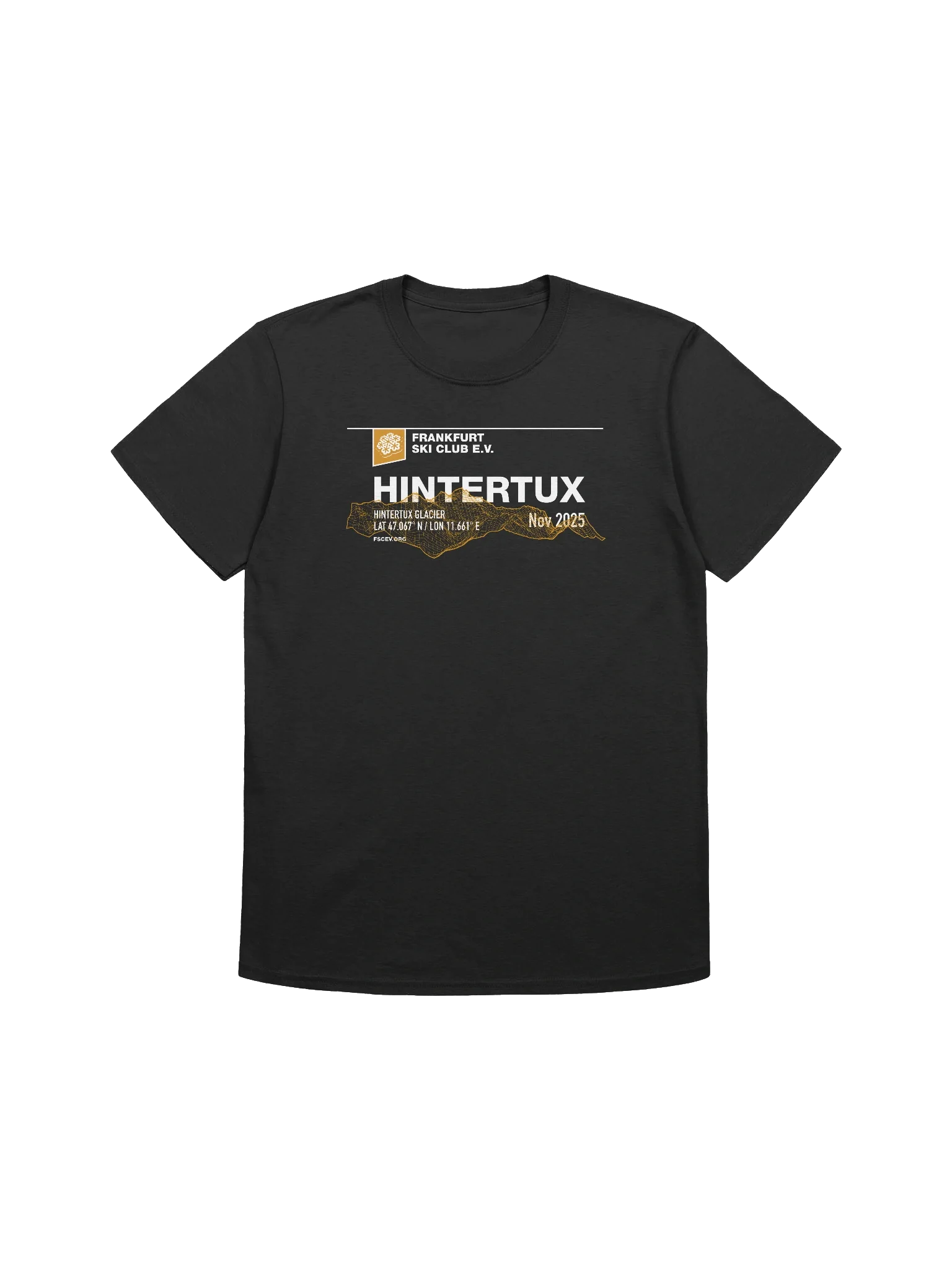 Hintertux Glacier Coordinates Resort (front and back print) product image (1)