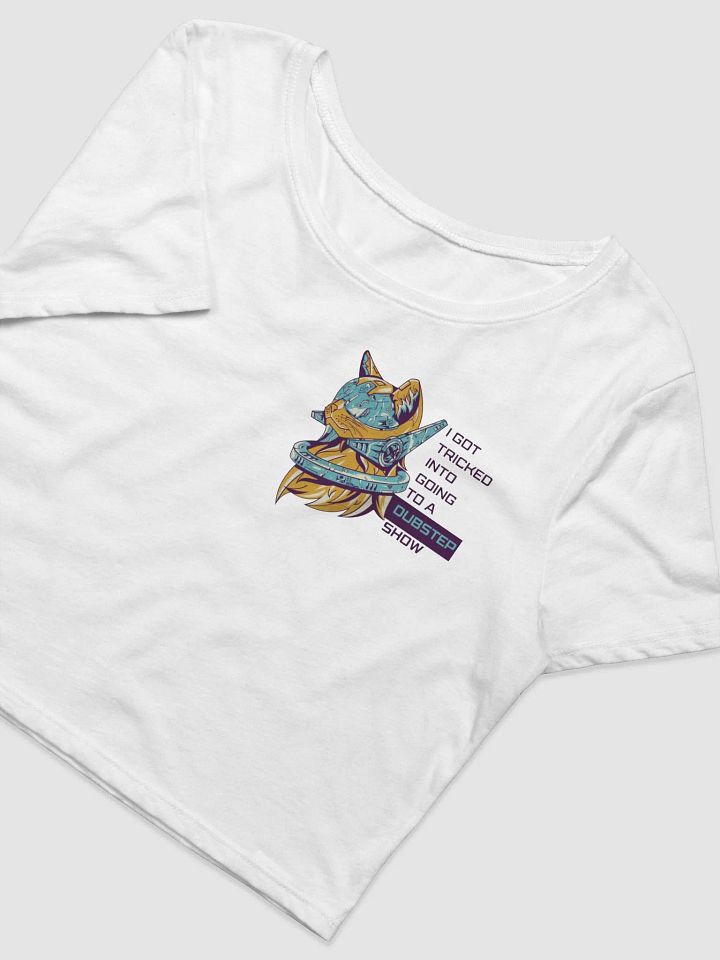 Got Tricked into going to a Dubstep show soft crop top baby tee product image (2)