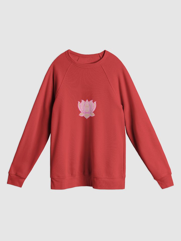 Golden Lotus Unisex Raglan Sweatshirt product image (1)