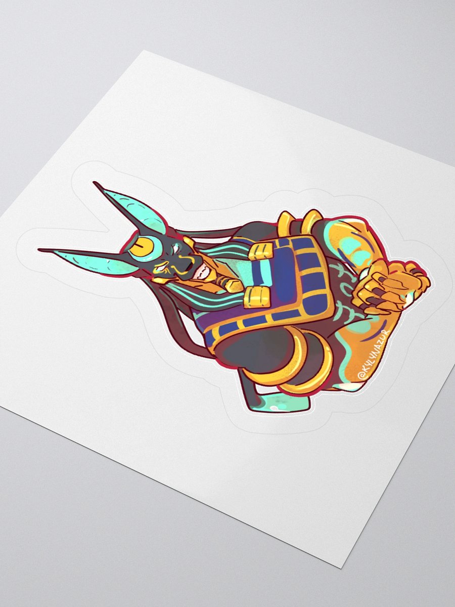 Cyber Anubis Sticker product image (7)