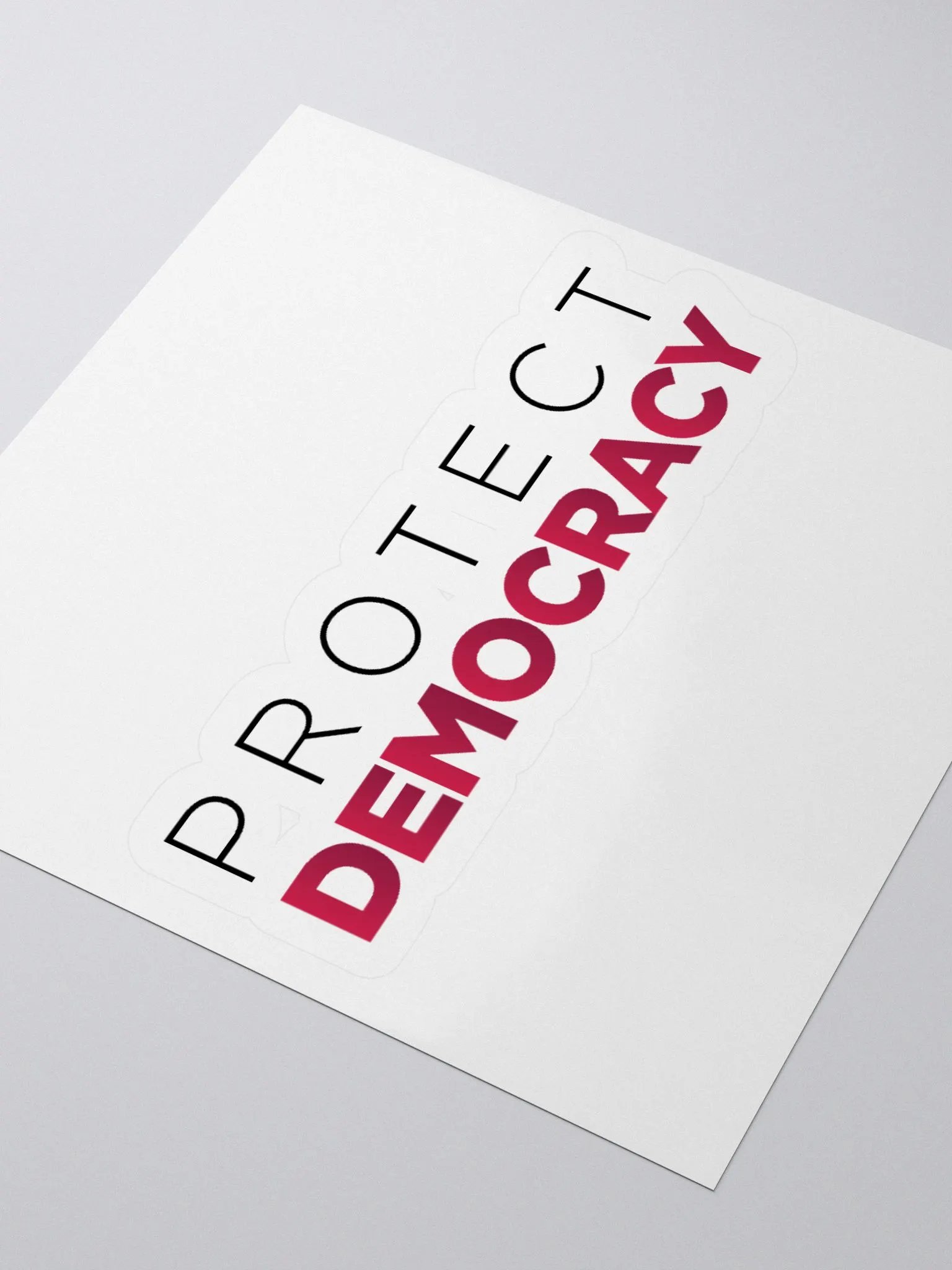 "Protect Democracy" Kiss Cut Sticker product image (10)